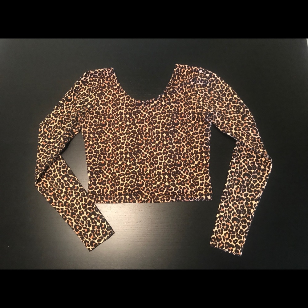 American Apparel Cheetah Crop Top